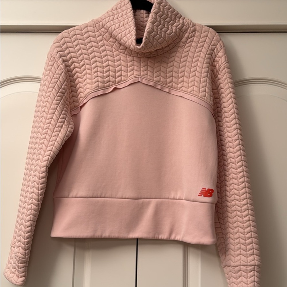 New Balance Light Pink Cowl Neck Sweater